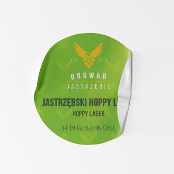 Mała naklejka Jastrzębski hoppy lager